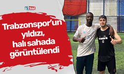 Trabzonspor'un yıldızı, halı sahada görüntülendi