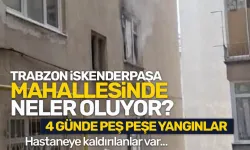 Trabzon İskenderpaşa Mahallesinde ev yangını! 4 günde 3. kez...