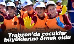 Trabzon’da çocuklar büyüklerine örnek oldu!