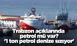 Trabzon açıklarında petrol mü var? '1 ton petrol denize sızıyor'
