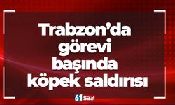 Trabzon’da görevi başında köpek saldırısı