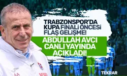 Trabzonspor'da Abdullah Avcı, Beşiktaş maçı öncesi son gelişmeleri canlı yayında açıkladı!