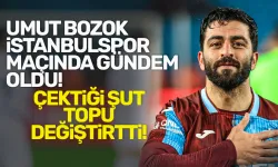 Trabzonspor'da Umut Bozok'un çektiği şut topu patlattı!
