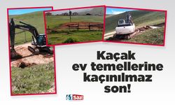 Trabzon'da kaçak ev temelleri kapanıyor