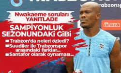 Trabzonspor'da Nwakaeme açıklamalarda bulundu.