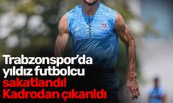 Trabzonspor’da yıldız futbolcu sakatlandı! Kadrodan çıkarıldı