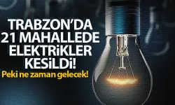 Trabzon'da elektrikler ne zaman gelecek? İşte kesintiye gidilen mahalleler...