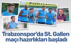 Trabzonspor’da St. Gallen maçı hazırlıkları başladı