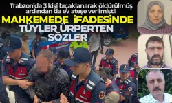 Trabzon'da 3 kişinin öldüğü olayda zanlının ifadesi ortaya çıktı...