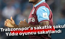 Trabzonspor’a sakatlık şoku! Yıldız oyuncu sakatlandı