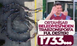 Trabzon Ortahisar Belediyesi'nden, Trabzonspor koreografisi...