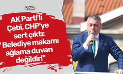 AK Parti'li Çebi, CHP'ye sert çıktı:" Belediye makamı ağlama duvarı değildir!"