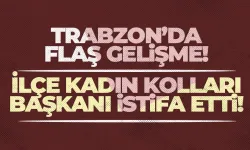 Trabzon'da İlçe Kadın Kolları Başkanı istifa etti!