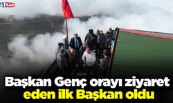 Başkan Genç orayı ziyaret eden ilk Başkan oldu