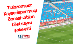 Trabzonspor Kayserispor maçı öncesi satılan bilet sayısı şoke etti