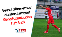 Veysel Sönmezsoy durdurulamıyor! Genç futbolcudan hat-trick