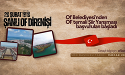 Of Belediyesi'nden OF temalı Şiir Yarışması başvuruları başladı