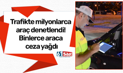 Trafikte milyonlarca araç denetlendi! Binlerce araca ceza yağdı