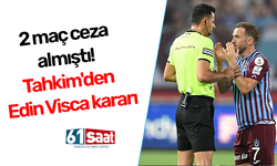 2 maç ceza almıştı! Tahkim'den Edin Visca kararı