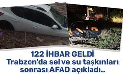 122 İHBAR GELDİ! Trabzon’da sel ve su taşkınları sonrası AFAD açıkladı..