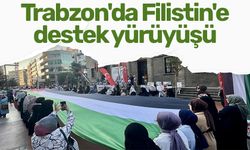 Trabzon'da Filistin'e  destek yürüyüşü