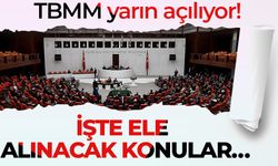 TBMM yarın açılıyor! İŞTE ELE ALINACAK KONULAR…