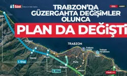 Trabzon'da Güney Çevre Yolu'nda belli noktalarda güzergah değişti...