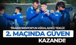 Trabzonspor'un kiraladığı Teklic, 2. maçında güven kazandı!