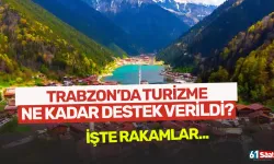 Trabzon'da turizme ne kadar destek verildi! İşte rakamlar...