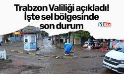 Trabzon Valiliği açıkladı! İşte sel bölgesinde son durum