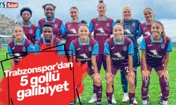 Trabzonspor'dan 5 gollü galibiyet