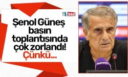 Şenol Güneş basın toplantısında çok zorlandı! Çünkü...