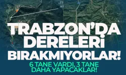 Trabzon'da dereleri bırakmıyorlar! 6 tane vardı, 3 tane daha yapacaklar...