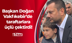 Başkan Doğan Vakfıkebir’de taraftarlara üçlü çektirdi!