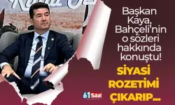 Başkan Kaya, Bahçeli'nin Öcalan ile ilgili açıklaması hakkında konuştu!