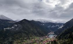 Uzungöl beyaz örtüyle kaplandı