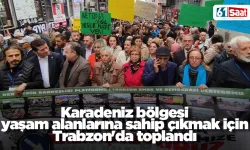 Karadeniz bölgesi yaşam alanlarına sahip çıkmak için Trabzon'da toplandı