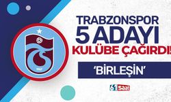 Trabzonspor'dan 5 adaya 'birleşin' çağrısı!