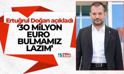 Ertuğrul Doğan açıkladı '30 milyon Euro bulmamız gerekiyor'