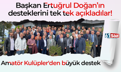 Başkan Doğan’ın verdiği destekleri tek tek açıkladı! Amatör Kulüpler'den büyük destek