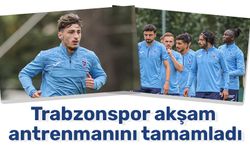 Trabzonspor akşam antrenmanını tamamladı