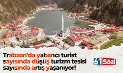 Trabzon'da yabancı turist  sayısında düşüş turizm tesisi  sayısında artış yaşanıyor!