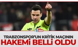 Trabzonspor'un kritik maçının hakemi belli oldu