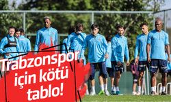 Trabzonspor için kötü tablo!