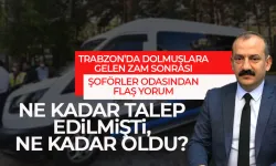 Trabzon'da dolmuşa zam geldi! Şoförler Odası daha yüksek istemişti ama...