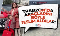 Trabzon'da araçlarını böyle teslim aldılar!