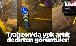 Trabzon'da yok artık dedirten görüntüler!