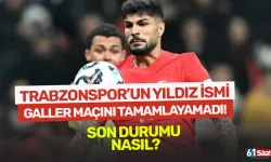 Trabzonspor'un yıldız ismi, Galler maçını tamamlayamadı!