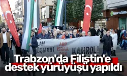 Trabzon'da Filistin'e destek yürüyüşü yapıldı