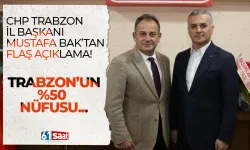 CHP Trabzon İl Başkanı Mustafa Bak’tan flaş açıklama! “Trabzon’un %50’si…”